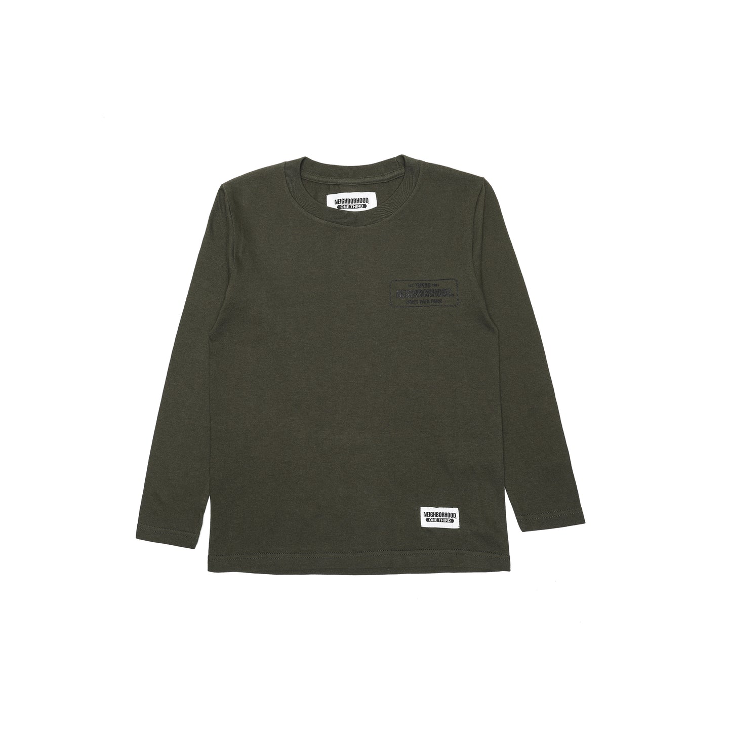 Neighborhood One Third OT Tee L/S-1 T-Shirt Olive Drab