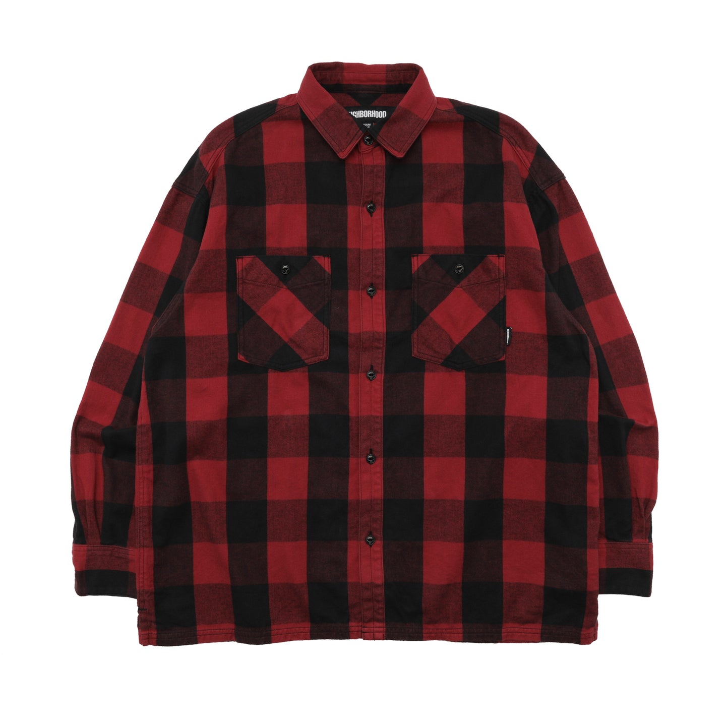 22AW NEIGHBORHOOD BUFFALO CHECK SH RED-