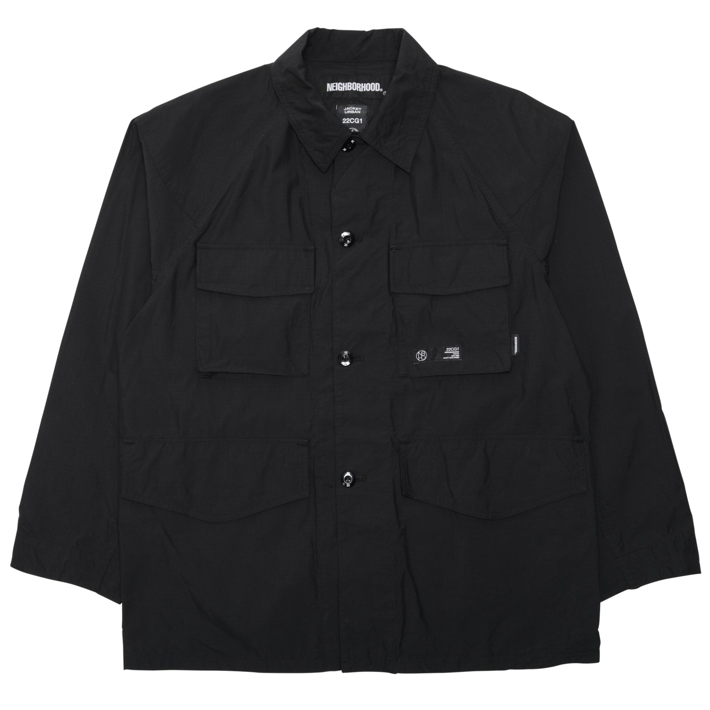 Neighborhood Coverall Jacket Black