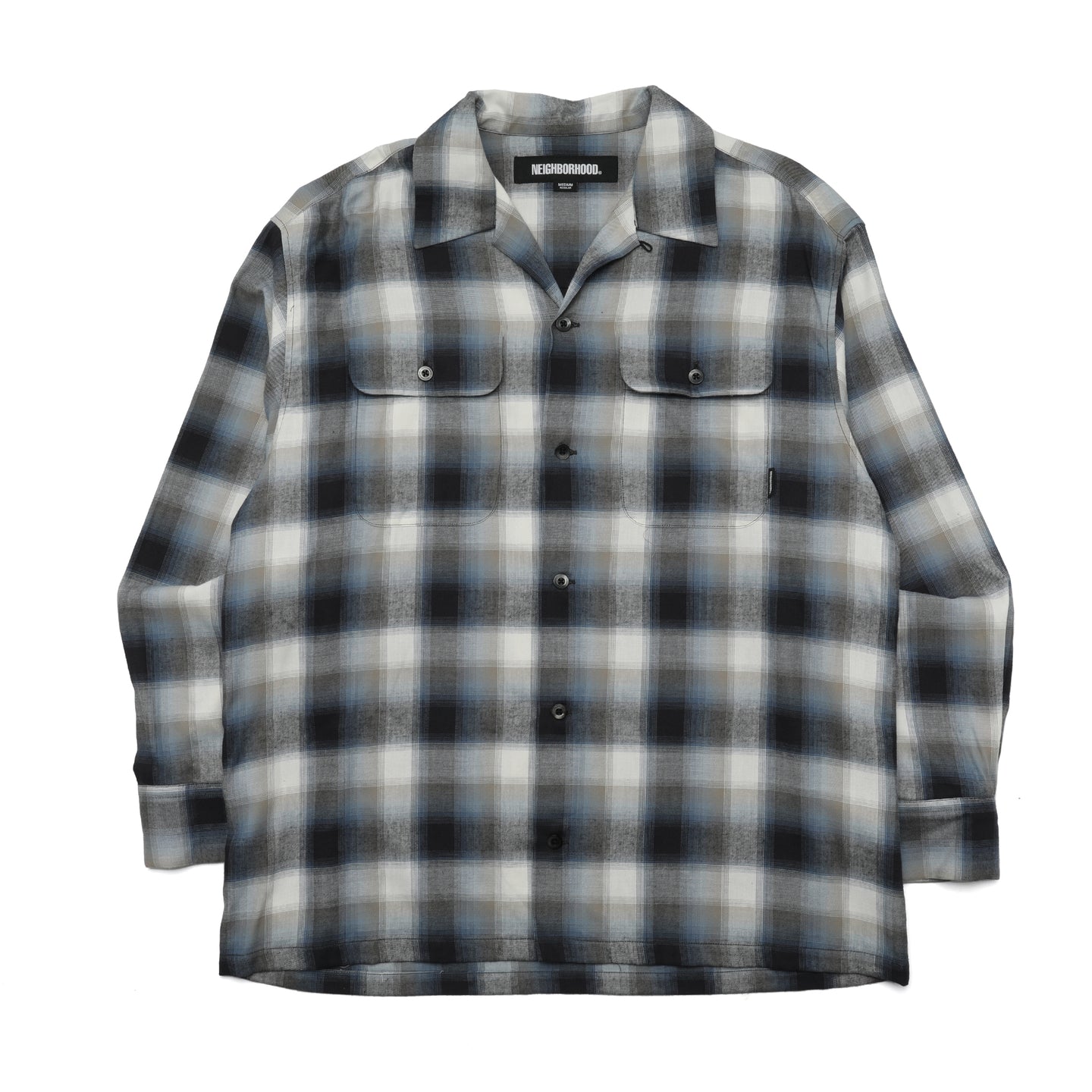 Neighborhood Blockombre L/S Shirt Blue