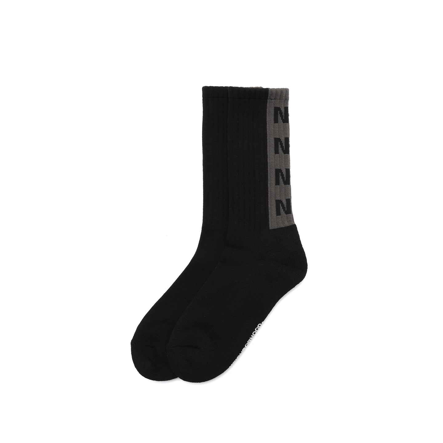 Neighborhood NH Logo Socks Black