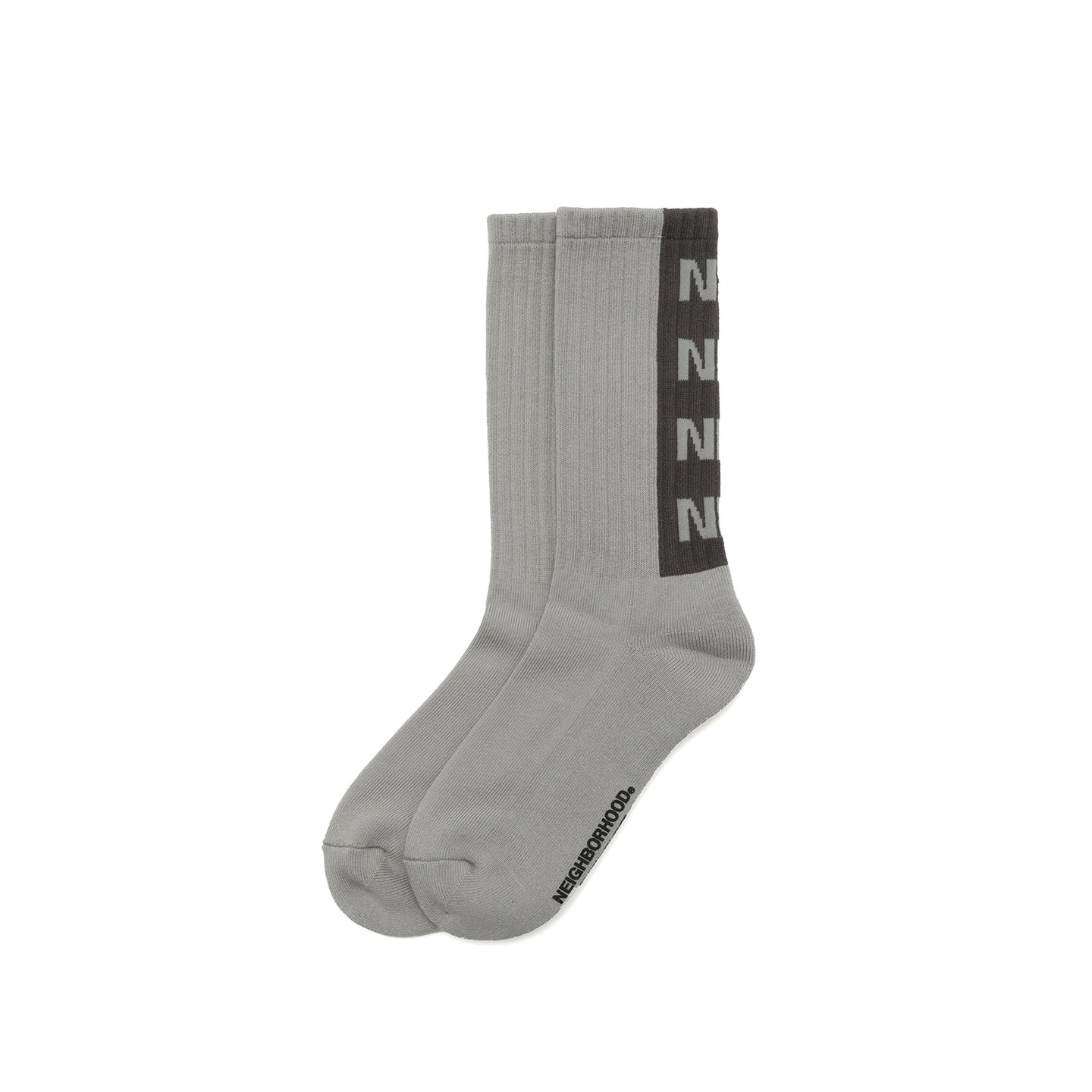 Neighborhood NH Logo Socks Gray