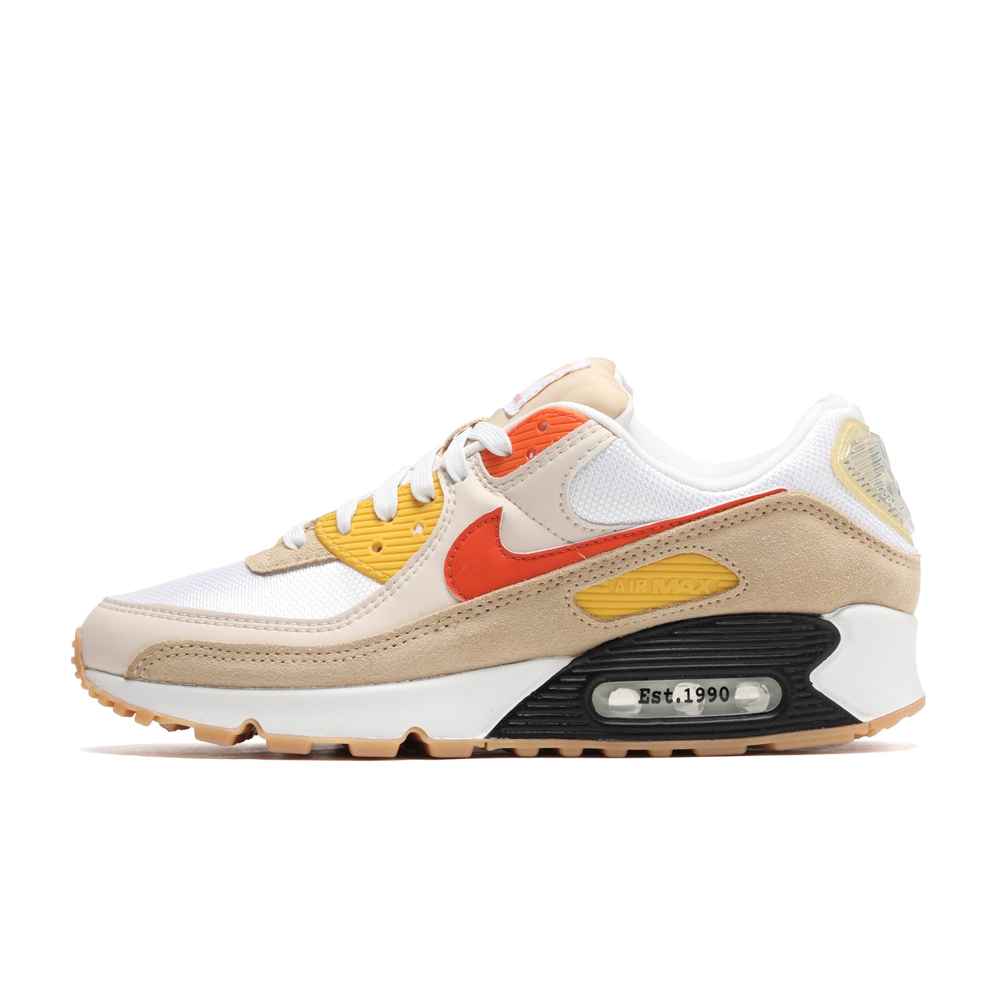 FB4315-100] Nike Air Max 90 SE Gauge” White, Safety Orange, Sesame) – The Darkside Initiative