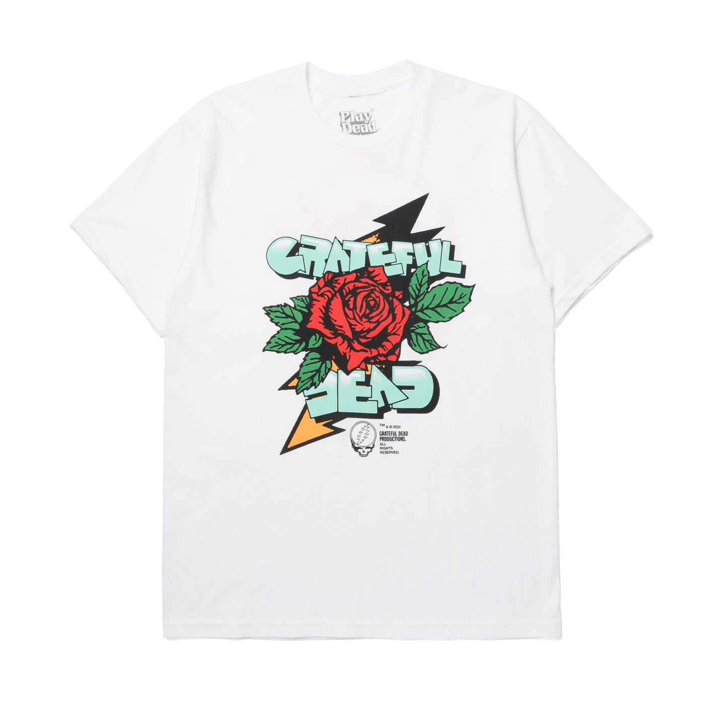 Play Dead GD Rose T-Shirt White