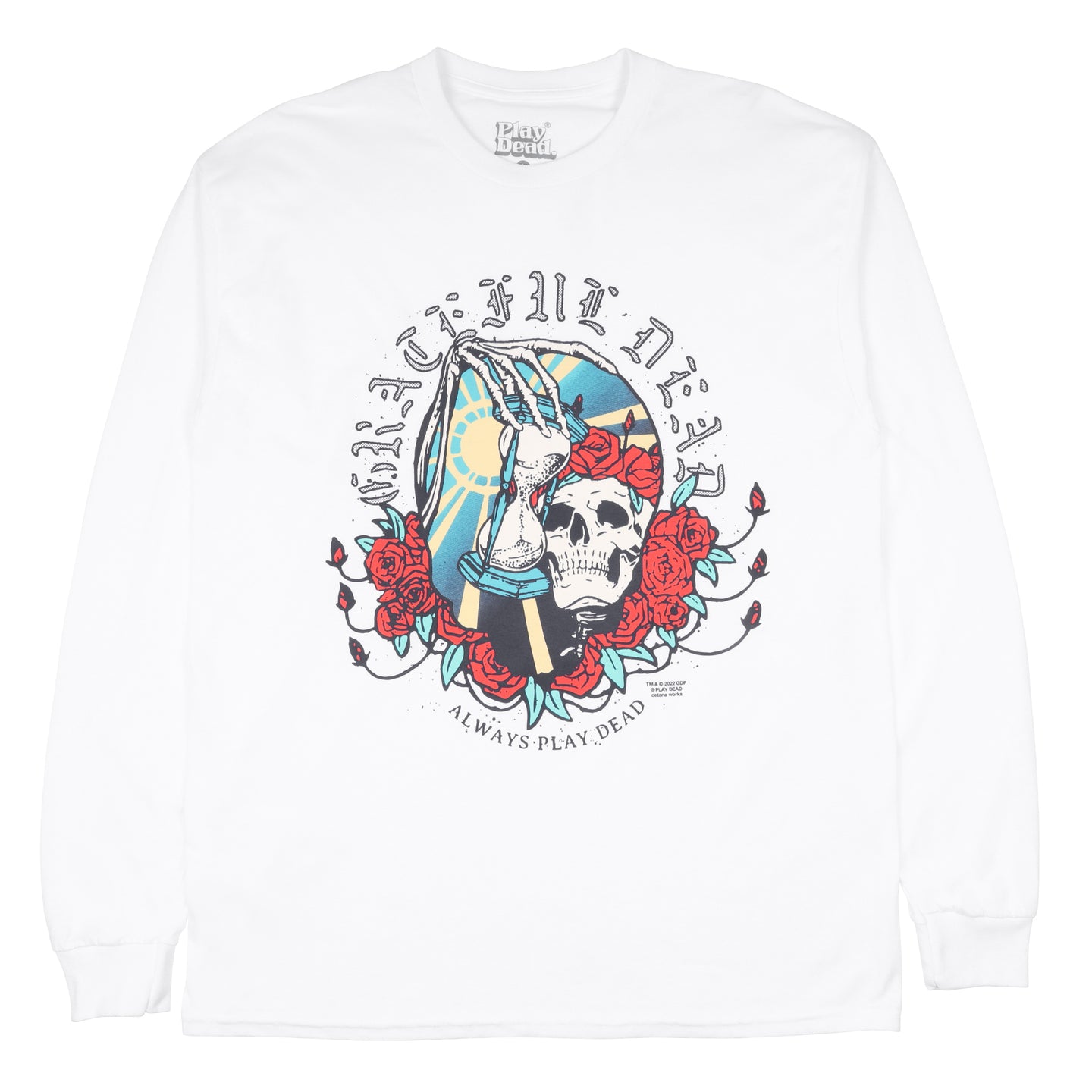 Play Dead Hour Glass L/S T-Shirt White