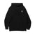 Rats Bolt Cross Neck Hooded Sweater Black