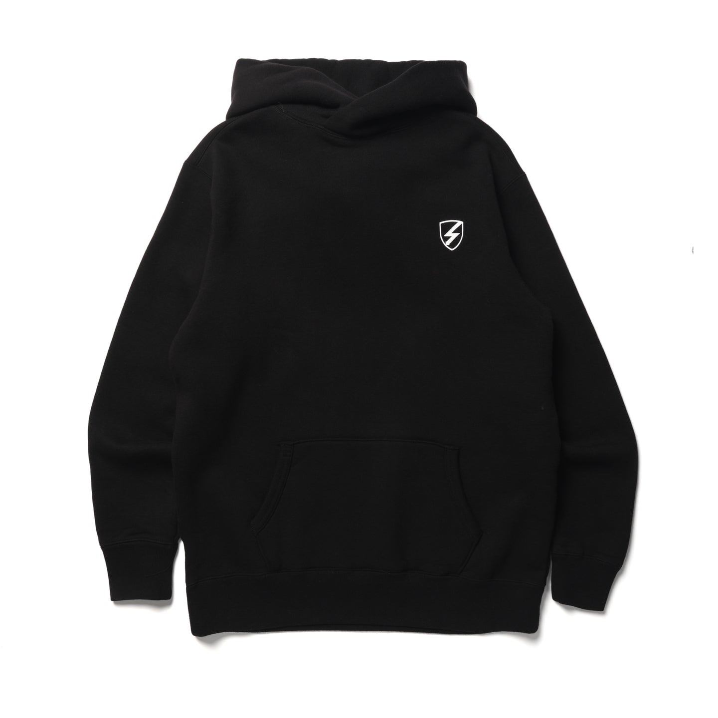 Rats Bolt Cross Neck Hooded Sweater Black