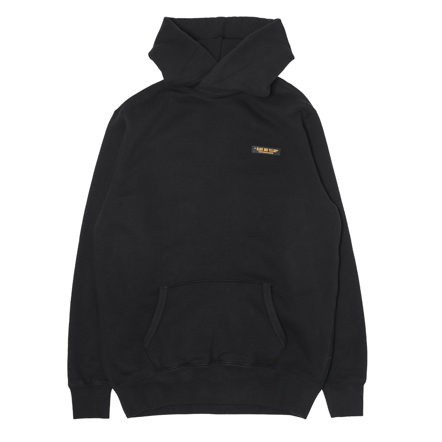 Rats Cross Neck Hooded Sweater Black