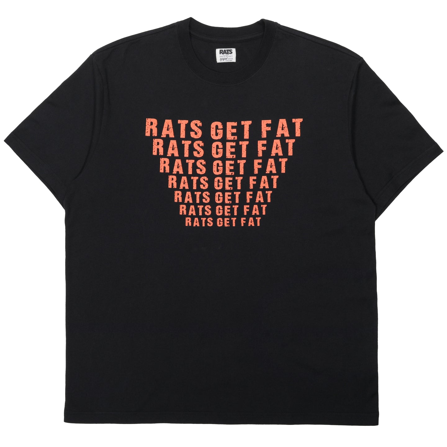 Rats Get Fat T-Shirt Black