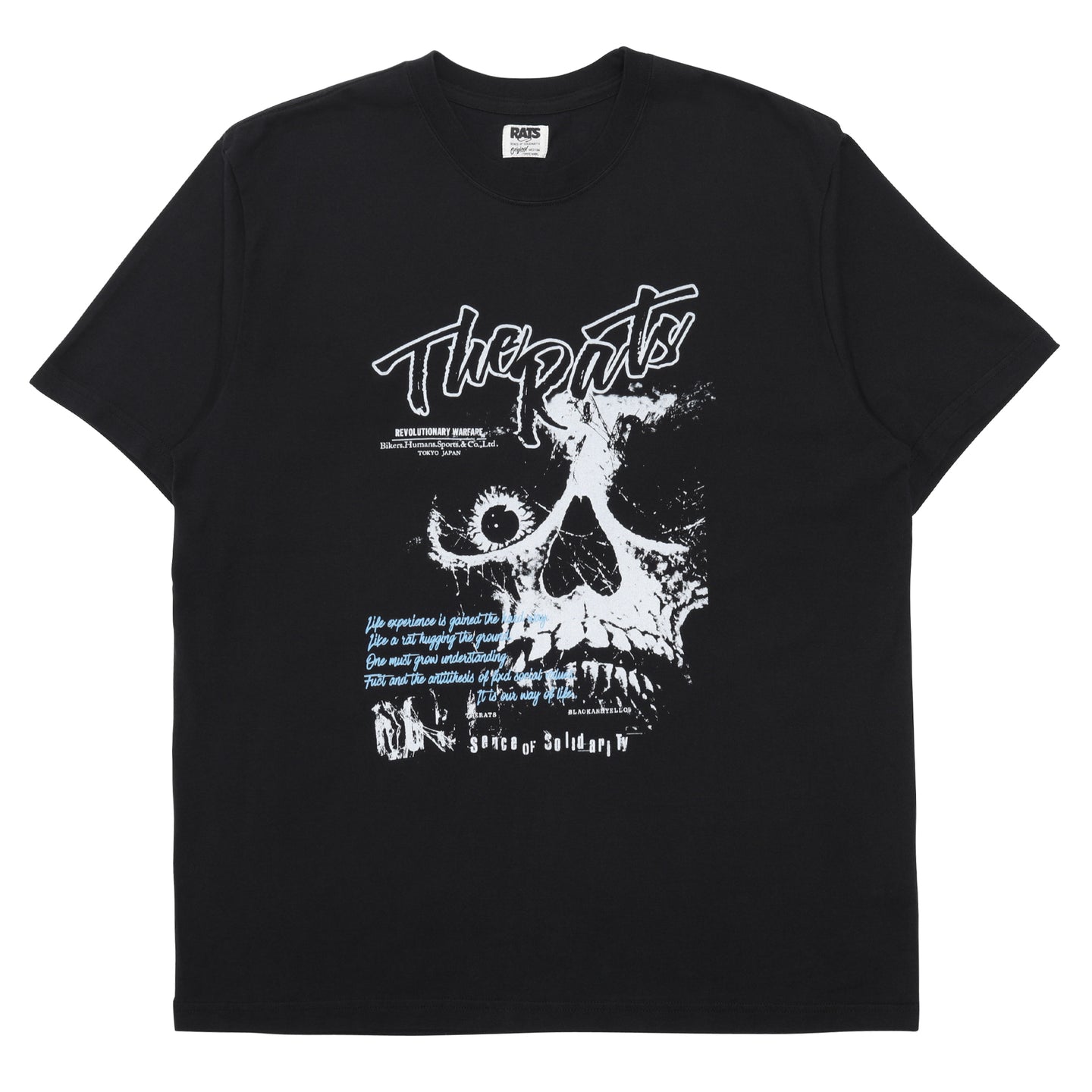 Rats Monster Skull T-Shirt Black