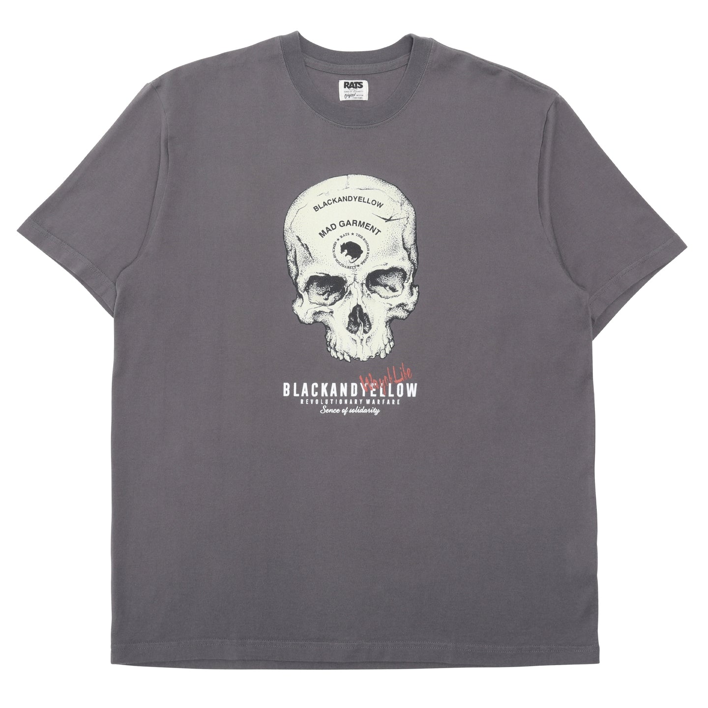 Rats Skull T-Shirt Gray