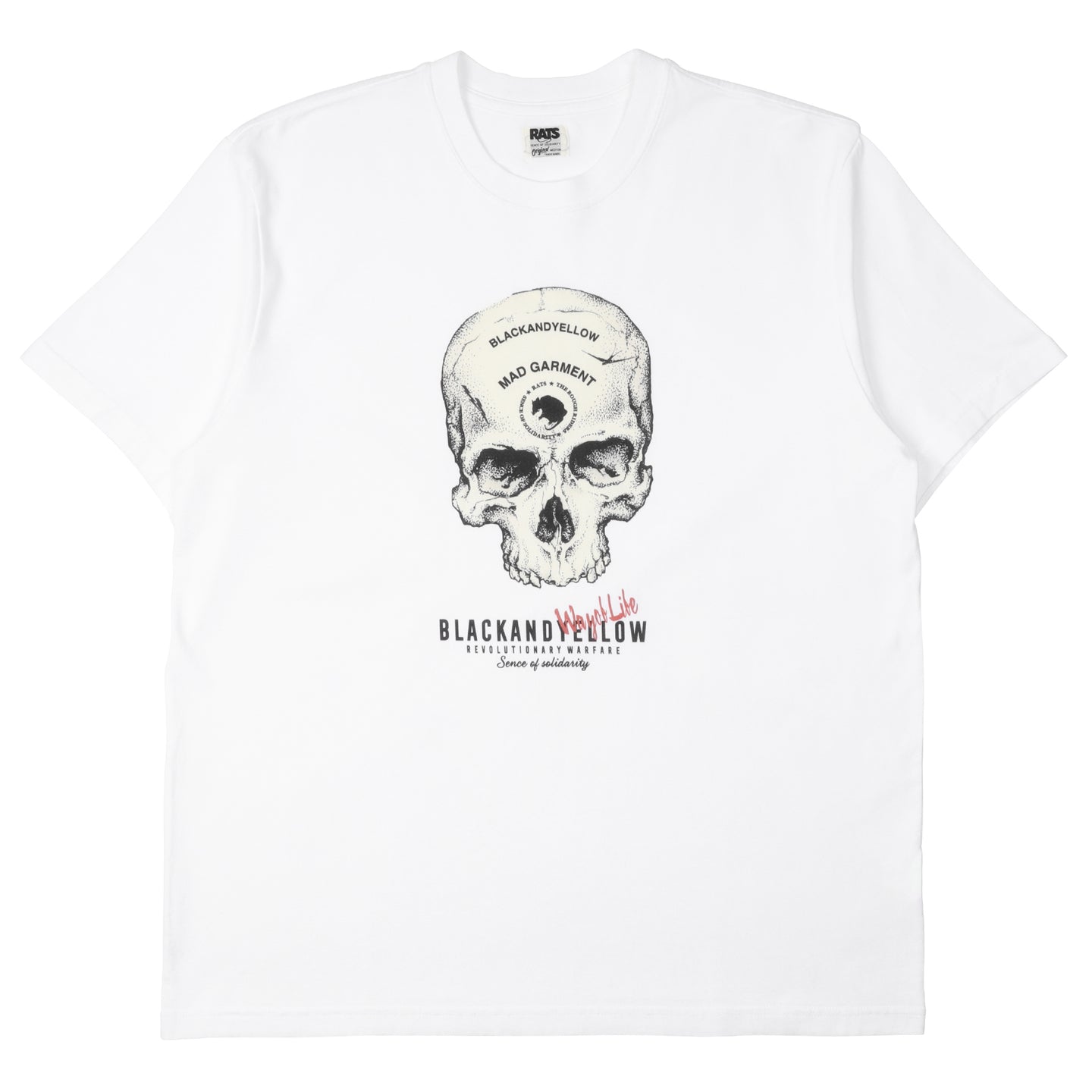 Rats Skull T-Shirt White