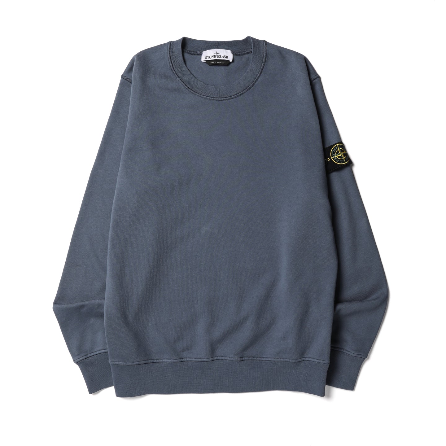 Stone Island Cotton Fleece Crewneck Sweatshirt Avio Blue
