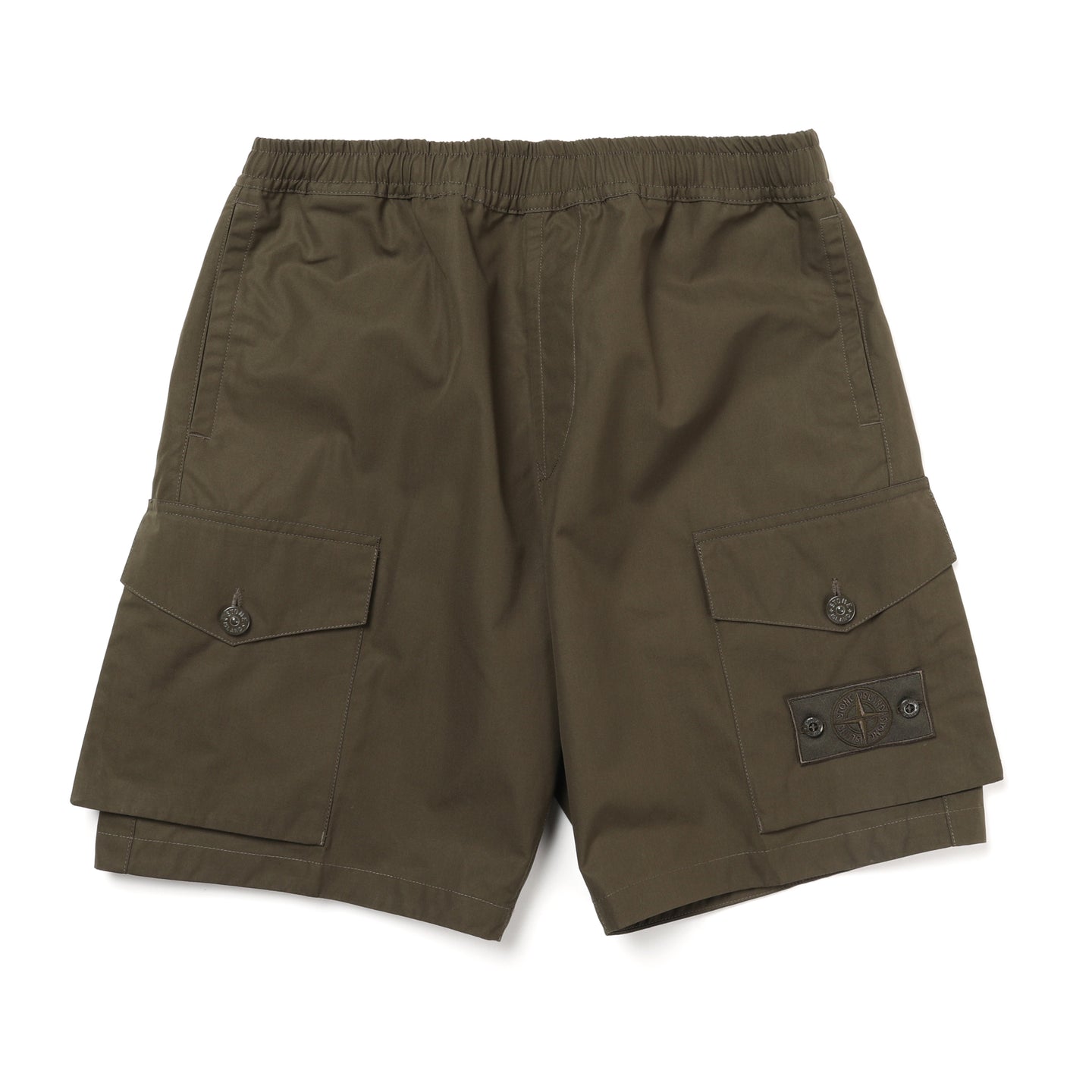 Stone Island Ghost Piece O-Ventile® Bermuda Shorts Military Green