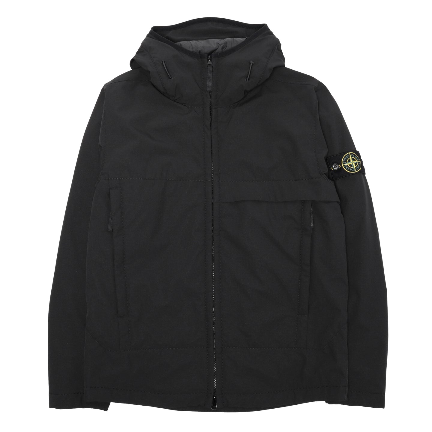 Stone Island Soft Shell-R_E.Dye Technology With Primaloft P.U.R.E Insulation Technology Jacket Black