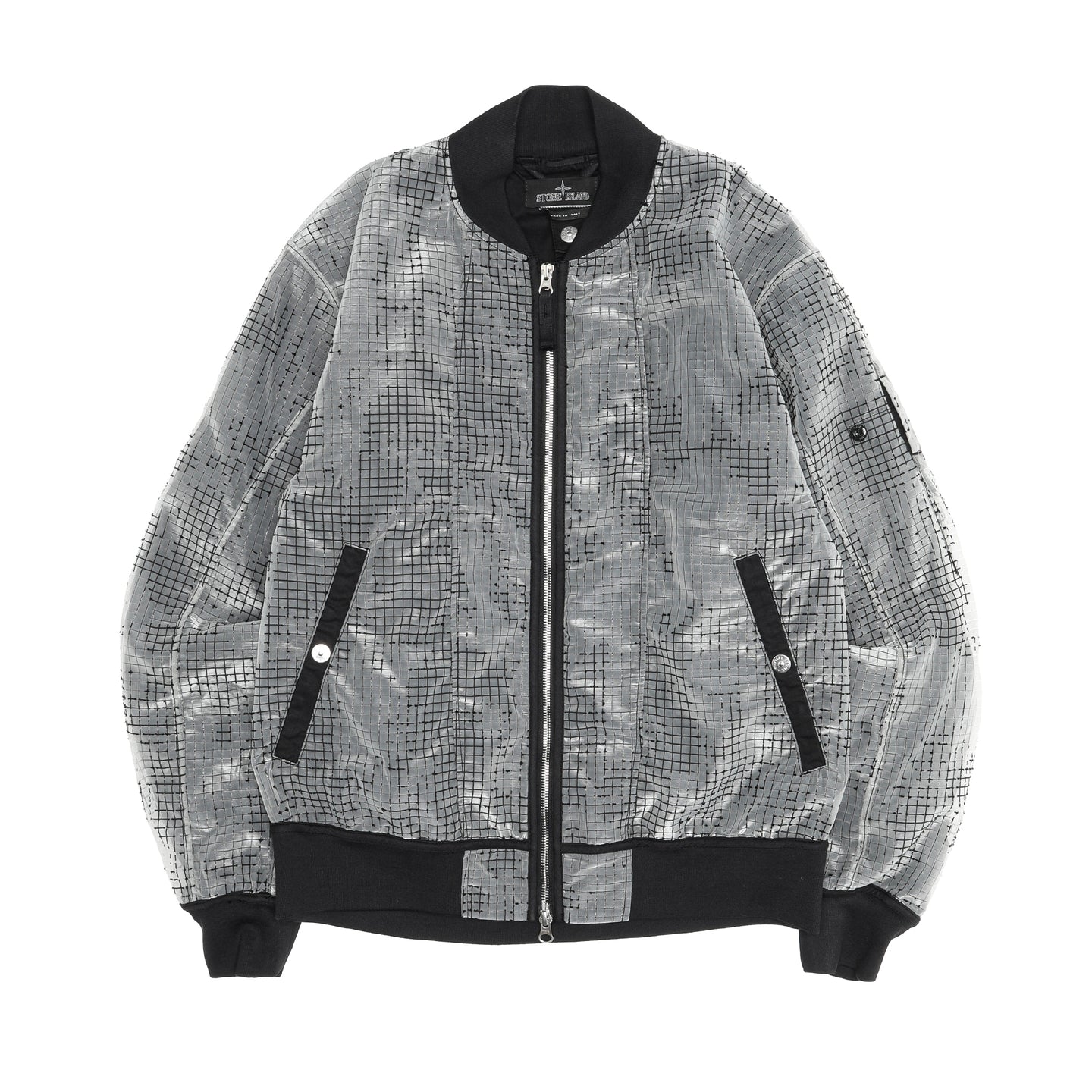 Stone Island Shadow Project Distorted Ripstop Organza-TC Bomber Jacket Black