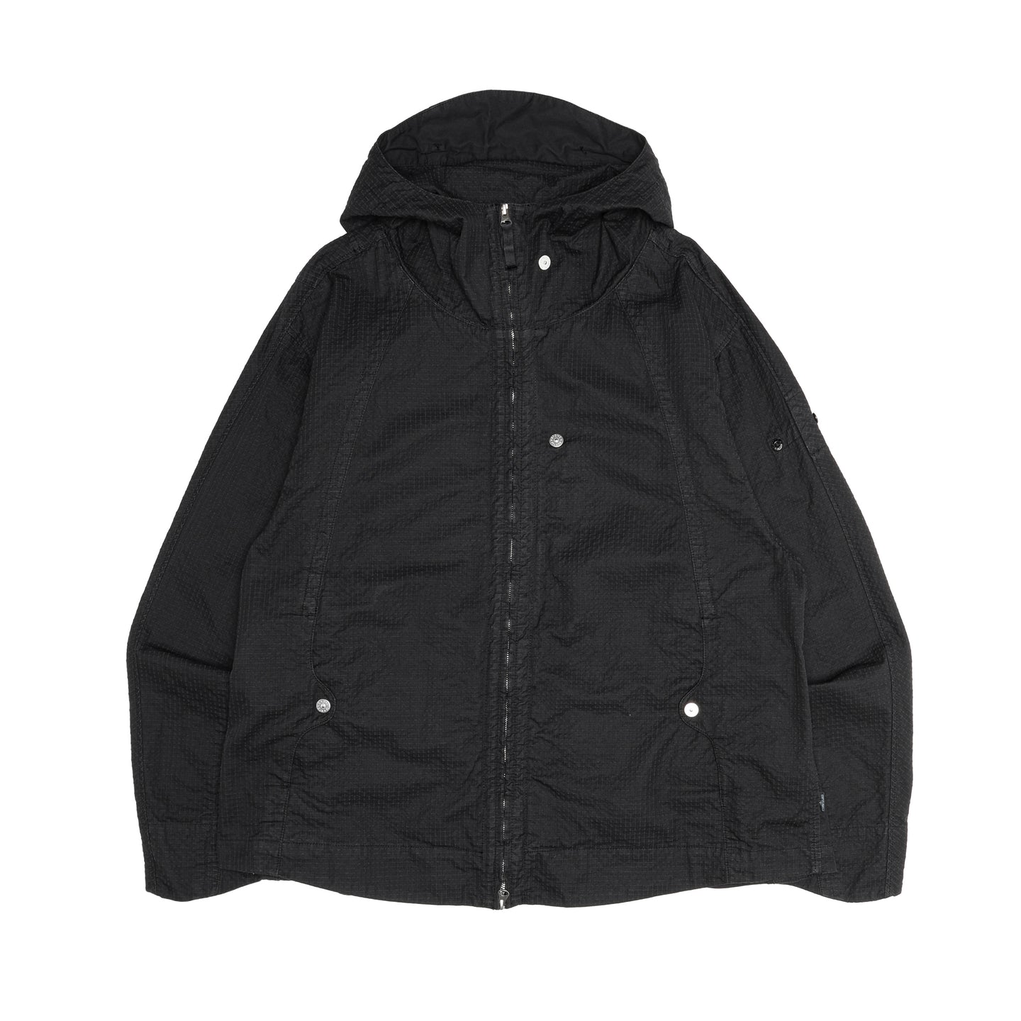 Stone Island Shadow Project Short Parka Cotton Nylon Ripstop-TC Jacket Black