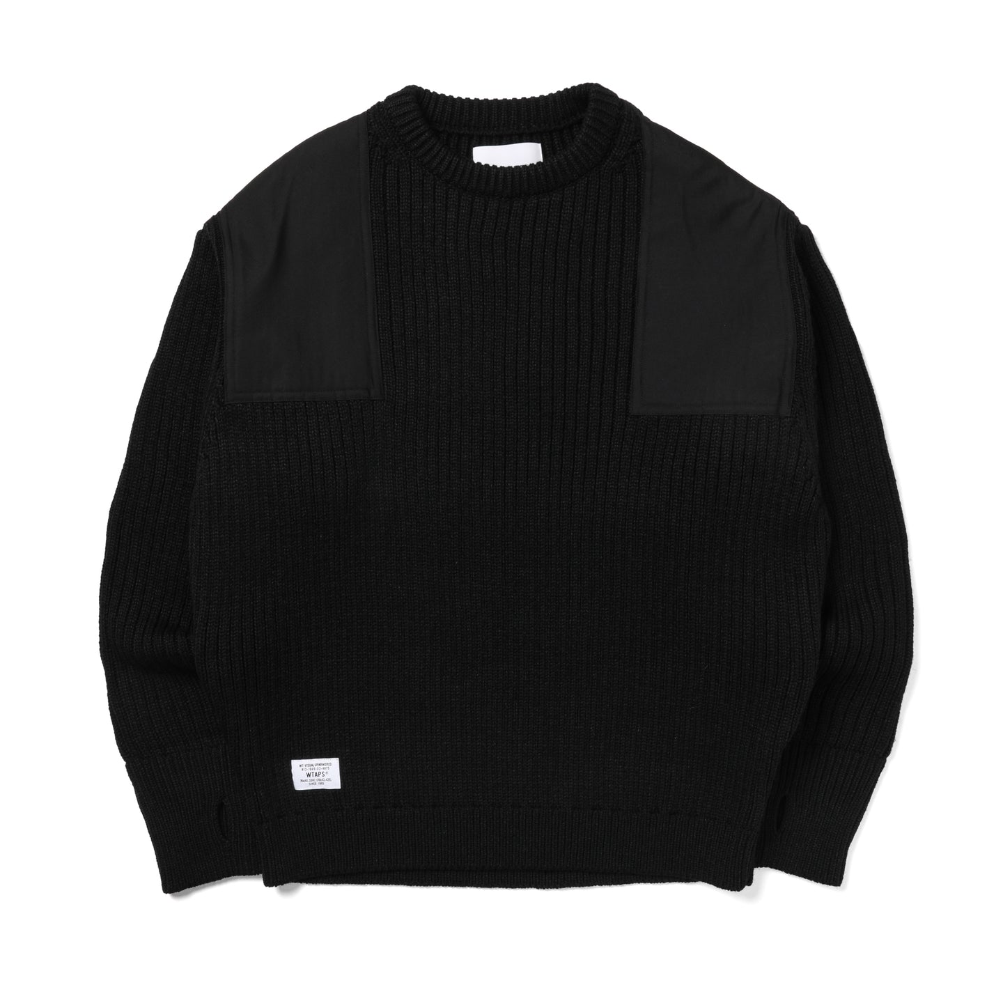WTAPS Commander Knit Sweater Black